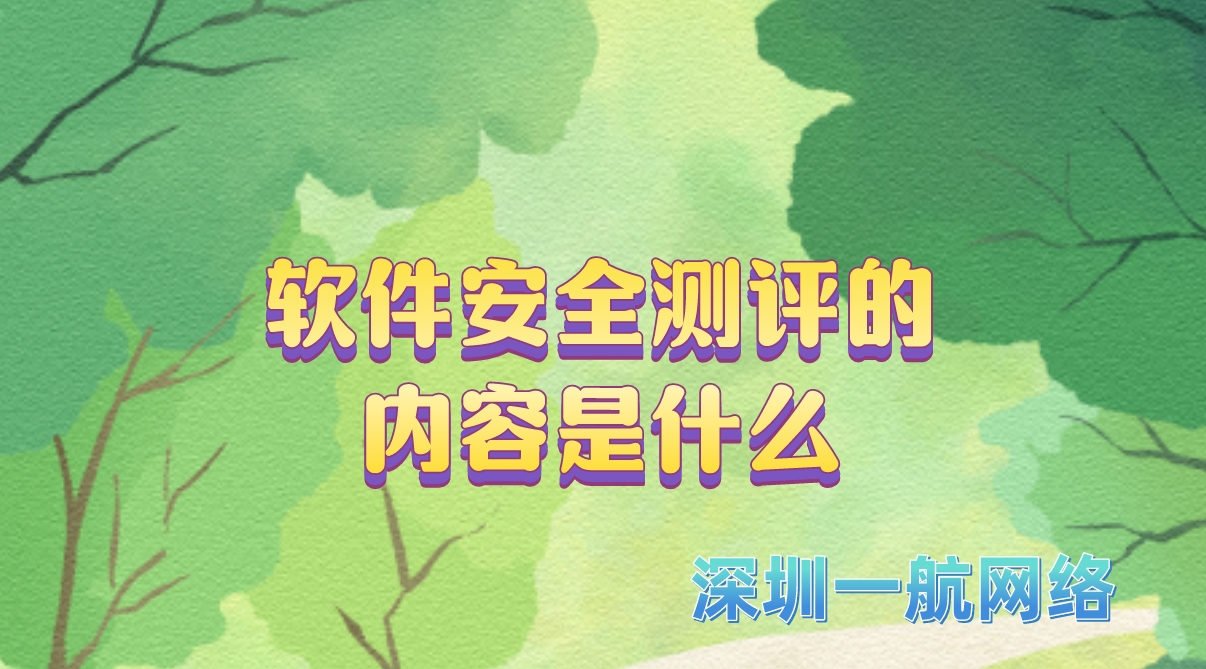 軟件安全測評的內容是什么